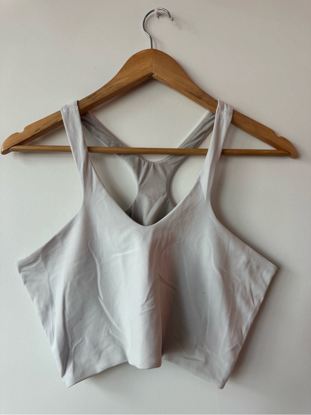 Lululemon Align Reversible Cropped Racerback Tank Top White L/XL